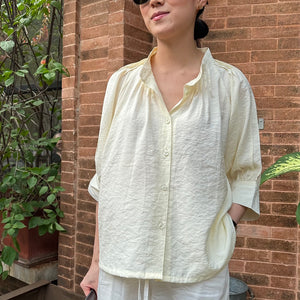 VIRE BLOUSE - BUTTER