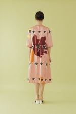 Load image into Gallery viewer, OSTRICH DRAWSTRING DRESS
