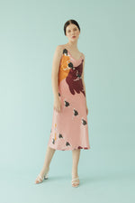 Load image into Gallery viewer, DRAPED NECK DRESS - PINK
