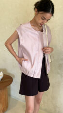 Lyon Vest Blouse - lilac