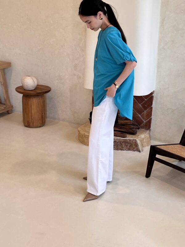 COVA BLOUSE - turquoise - Image 3