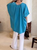 COVA BLOUSE - turquoise