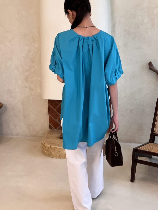 COVA BLOUSE - turquoise - Image 5