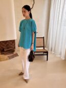 COVA BLOUSE - turquoise