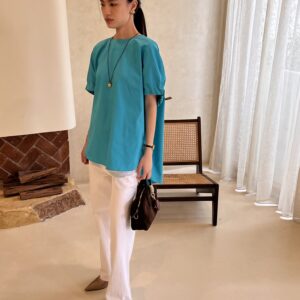 COVA BLOUSE - turquoise