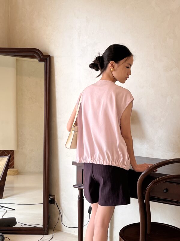 Lyon Vest Blouse - lilac - Image 6