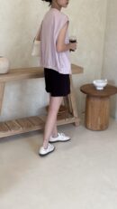 Lyon Vest Blouse - lilac