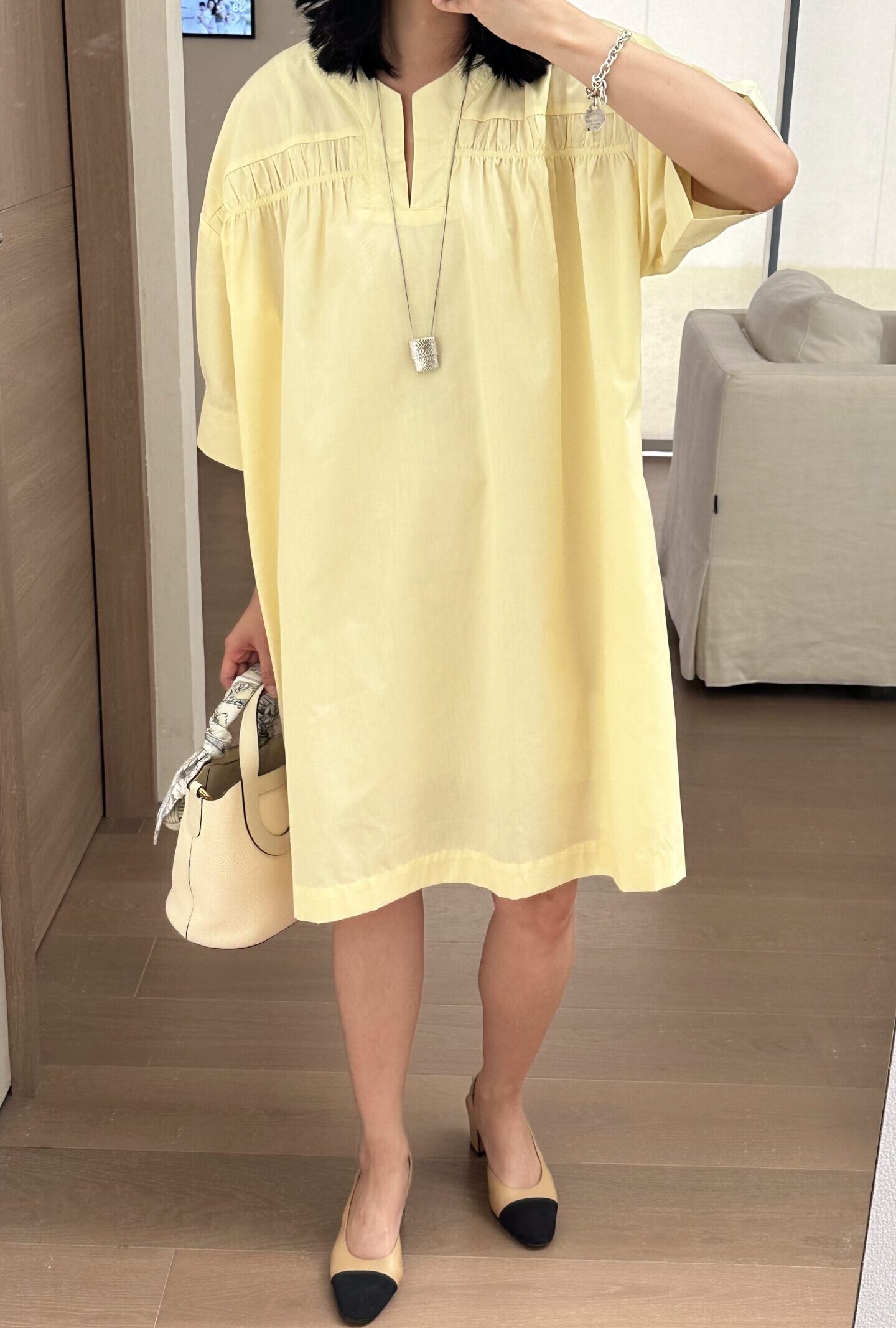 Carter Dress in citrus yellow