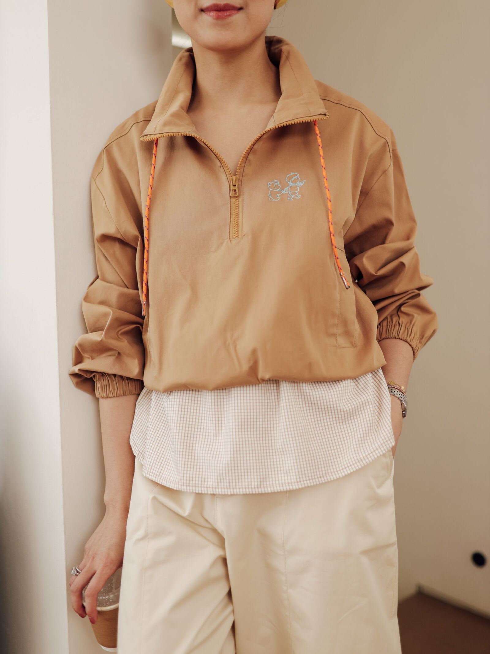 SANDER BLOUSE in mocca