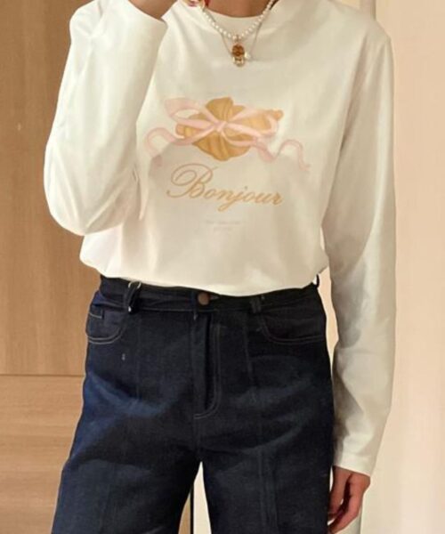Croissant  T-shirt (Long sleeve)
